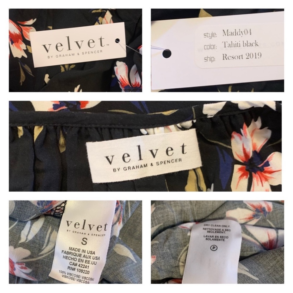 New! VELVET by GRAHAM & Spencer Tiered Belted Floral Midi Dress - Picture 11 of 11